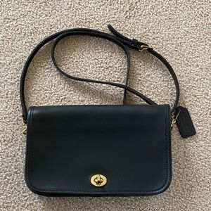 Coach Black Penny Crossbody Bag Vintage
